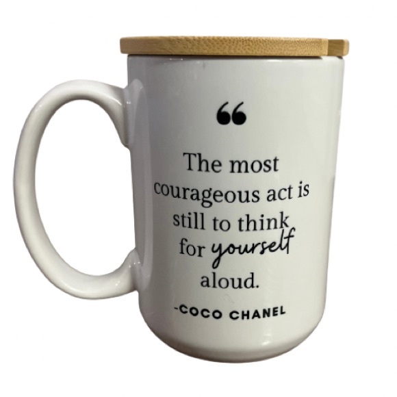Handcrafted CHANEL Quote Motivational Luxury Coffee Mug - Picture 1 of 5